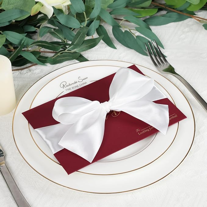 White Satin Ribbon 2 Inch 60 Yards, Versatile Solid Polyester Ribbon for Flower Bouquet, Wedding, Crafts, Gift Wrapping, Baby Shower, DIY Bows and Outdoor Decor
