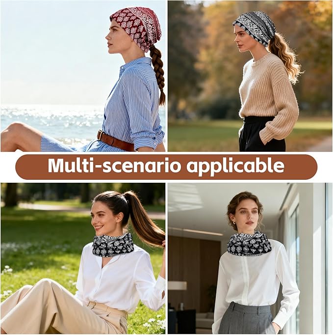 Women's Slouchy Beanie Hat Chemo Caps Cancer Headwear Hats Turban Baggy Sleeping Cap Boho Hats