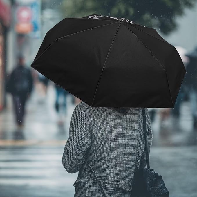 Umbrellas for Rain Lightweight Travel Umbrella 42" Canopy UV Protection Sun Umbrella Windproof Compact Umbrellas