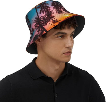 Small Daisy Green Chrysanthemum Flower Bucket Hats Fashion Sun Cap Packable Outdoor Fisherman Hat for Women and Men