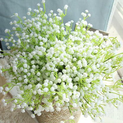 Bringsine Baby Breath Gypsophila Deco White Colour Artificial Flowers for Wedding 30 Pieces/lot