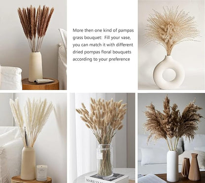 Dried Pampas Grass Decor 115 PCS Dried Plants,Dried Flowers Natural pompas Floral for Wedding, Boho Decor , Home, Rustic Party, Baby Shower Arrangement Centerpiece Table Decorations