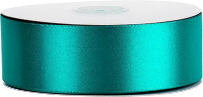 MEEDEE Teal Satin Ribbon - 1.5 Inch Double Faced, Perfect for Christmas Tree, Weddings & Flower Bouquets