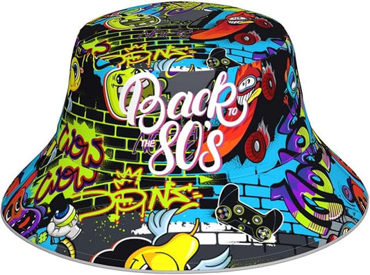 Bucket Hat Beach Summer Sun Hat Reversible Fisherman Hats Double Sided Wearing for Women Men Boys Girls