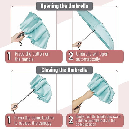 Mr. Pen- Windproof Travel Umbrella, Automatic Umbrellas for Rain, Compact