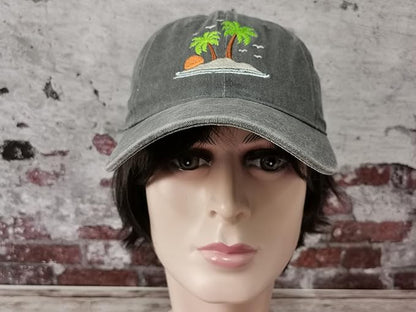 Hepandy Embroidered Palm Tree Hats