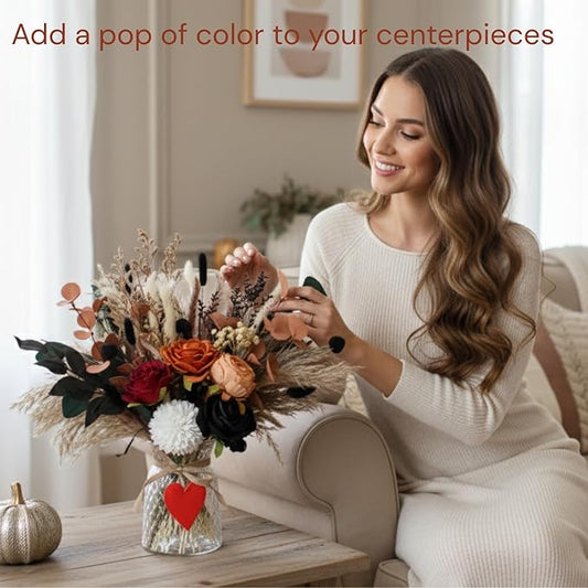 RyddeligHome Christmas Centerpieces for Dinner Table, Fall Centerpieces for Tables, Coffee Dining Table Centerpiece Decor for Home, Xmas Winter Decorations, Centro De Mesa De Otoño