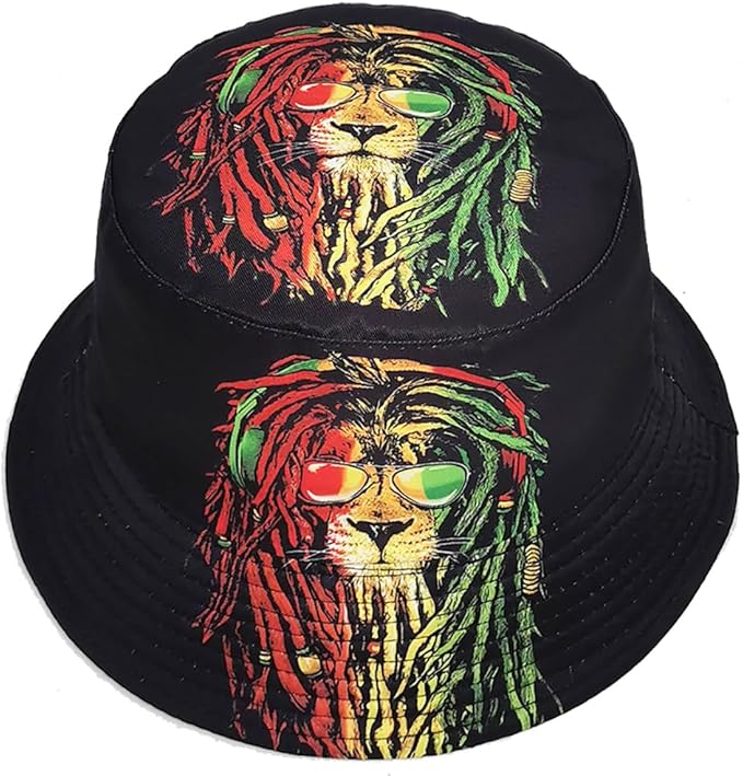 Malaxlx Bucket Hat Beach Sun Hat Fishing Hat for Women Men, Outdoor Travel Reversible Double Side Wear Fisherman Hat