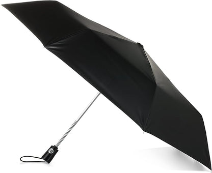 Totes Auto Open/Close Compact Umbrella with Printed Under Canopy