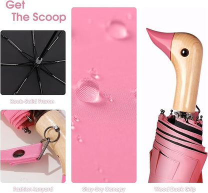 Duck Umbrella – Cute Duck with Adorable Duck Handle, The Perfect Duck Umbrella for Duck Lovers