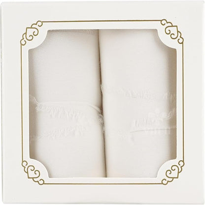 MEEDEE White Chiffon Ribbon 3 Inch White Fringe Ribbons Chiffon Silk Frayed Edge Ribbon Wide Chiffon Ribbons for Crafts, Flower Bouquet, Wedding Favors Wrapping (2 Rolls 10 Yards)