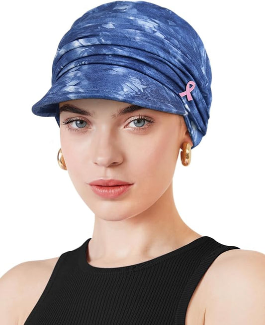 Chemo Headwear Viscose Newsboy Cap for Women Fall and Winter Hats
