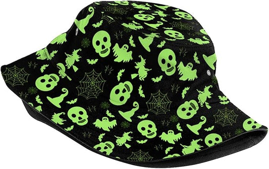 Bucket Hat for Women Men Funny Halloween Hats Packable Outdoor Fisherman Hats Caps Unisex