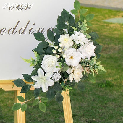 Pack of 2 Faux Flowers,Wedding Arch Flowers,Wisteria Hanging Flowers,Flower Garland Be Suited to Aisle Decorations for Wedding Ceremony,Wedding Arches for Ceremony