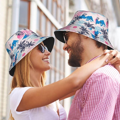 Funny Bucket Hat for Men Women Fashion Unisex Fishing Hat Fisherman Sun Caps Headwear for Outdoor Summer Travel Hiking Beach