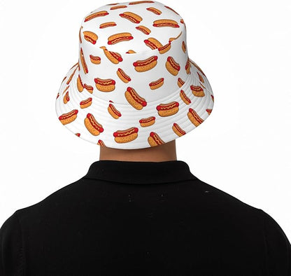 Bucket Hat for Women Men, Summer Print Hat Travel Packable Sun Cap Outdoor Hat for Women and Men