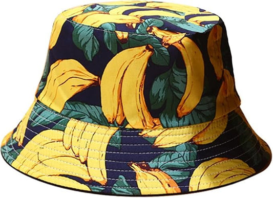 Bucket Hat for Women Men, Cotton Reversible Double Side Wear Sun Hats Beach Fisherman Hat