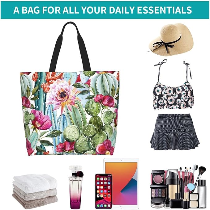 Sunflower Tote Bag For Women, Waterproof Shoulder Bags Big Reusable Grocery Handbag For Shopping Picnic Work Beach