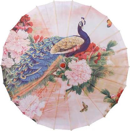 Chinese Japanese Handmade Parasol Umbrella,Asian Decoration DIY Art Dance Classical Umbrella for Wedding Parties Photography Costumes Cosplay
