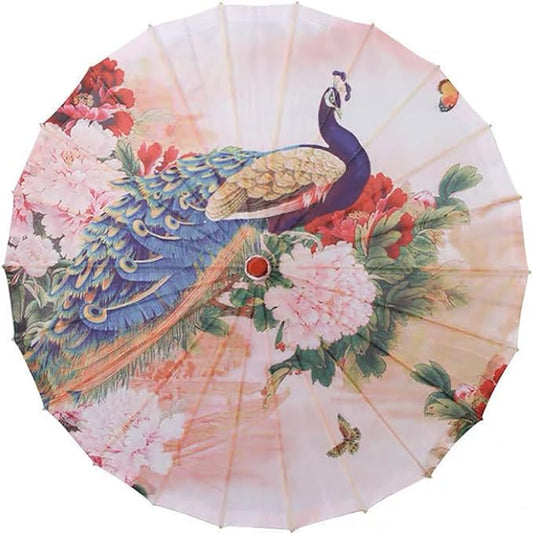 Chinese Japanese Handmade Parasol Umbrella,Asian Decoration DIY Art Dance Classical Umbrella for Wedding Parties Photography Costumes Cosplay