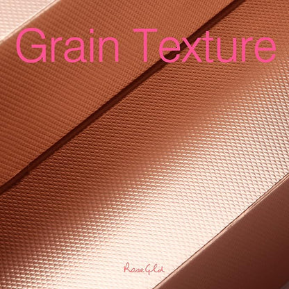 ROSEGLD 12 Gift Boxes with Lids - 11x8.5x1.5 Inches, Apparel Gift Boxes in Glossy Rose Gold with Grain Texture