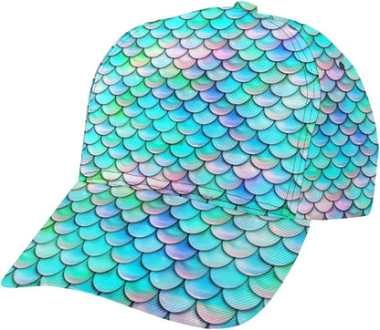 Pastel Cornflowers Floral Baseball Cap Dad Hats All-Over Print Fashion Accessory 100% Polyester Adjusts to Fit Most