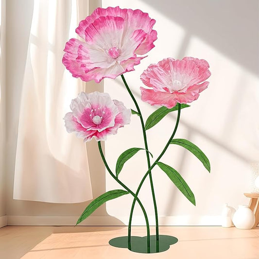 Giant Paper Flowers - Pink Mixed Large Paper Flowers Giant Flowers for Decoration for Birthday Party Outdoor Banquet Event Home