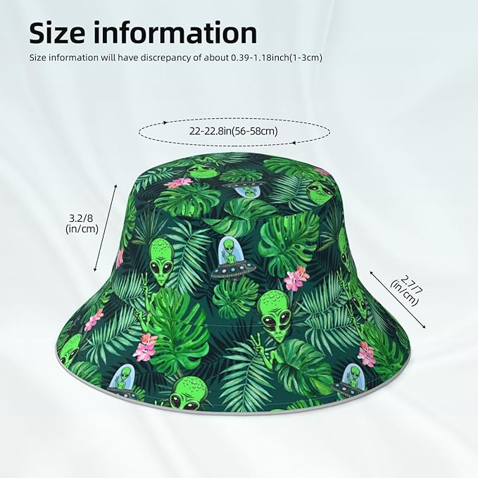 Hat Reversible Fisherman Hats Double Sided Wearing for Women Men Boys Girls