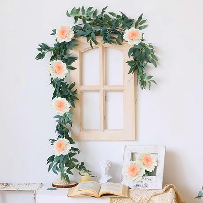 20pcs 5" Artificial Flower Peonies, Silk Peonies with 6" Stems, Flowers Suitable for Wedding Bouquets, Home Party Decoration (Champagne)