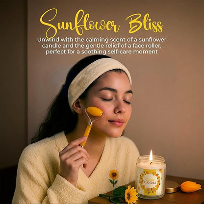 Andlane Sunflower Gifts for Women - Unique Gift Basket Set - Birthday Gifts for Women, Best Friend, or Sister - Sunshine Box Care Package, Get Well Soon, Thinking of You, Friendship Basket 18Pcs Large