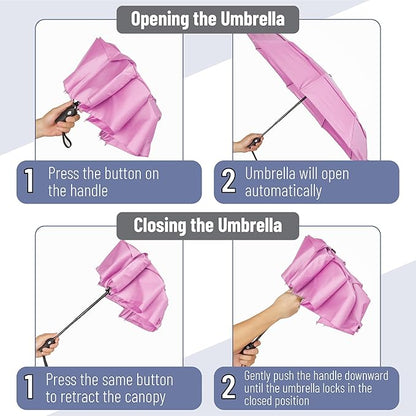 Mr. Pen- Windproof Travel Umbrella, Automatic Umbrellas for Rain, Compact