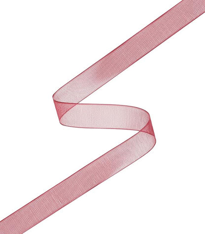 3/8 Inch Raisin Shimmer Sheer Organza Ribbon Sheer Chiffon Ribbon 50 Yards-Roll Multiple Colors Available for Gift Wrapping Wedding Events Christmas Décor