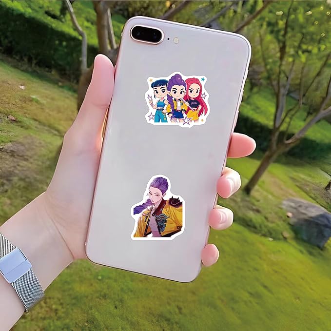 60PCS Korean Idol Anime Stickers for Water Bottles, Cartoon Demon Movie Stickers, Waterproof Vinyl Decal for Teen Girls Boys Adult Laptop Skateboard Phone Case Guitar Travel Case Bike Notebook