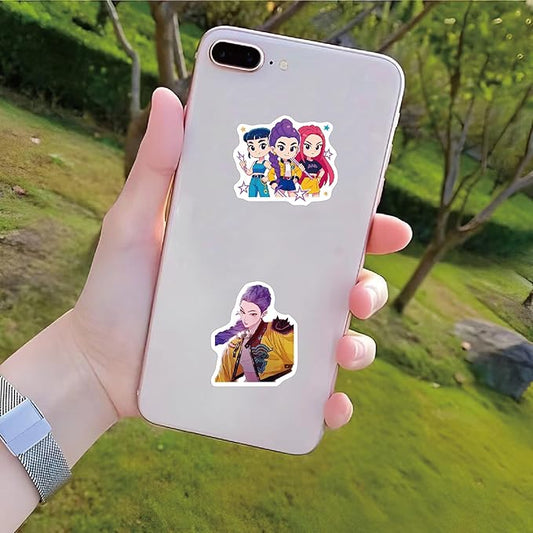 60PCS Korean Idol Anime Stickers for Water Bottles, Cartoon Demon Movie Stickers, Waterproof Vinyl Decal for Teen Girls Boys Adult Laptop Skateboard Phone Case Guitar Travel Case Bike Notebook