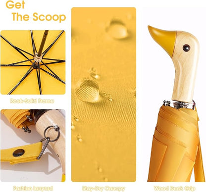 Duck Umbrella – Cute Duck with Adorable Duck Handle, The Perfect Duck Umbrella for Duck Lovers