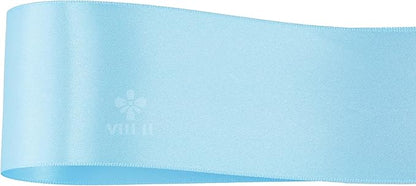 MEEDEE Blue Satin Ribbon 2 Inch Blue Ribbon Lux Double Faced Ribbons by 25 Yards Silk Ribbons for Gift Wrapping, Crafts, Satin Weddings, Flower Bouquet, Holiday Decorating