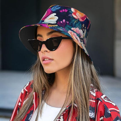 Bucket Hats Fashion Sun Cap Packable Outdoor Fisherman Hat for Women and Men Travel