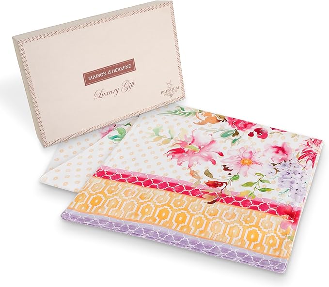 Maison d' Hermine Tablerunners 100% Combed Cotton Premium Table Runner Decorative Table Cover for Home, Kitchen, Dining, Parties & Camping, Summer Joy, Double Layer - (14.5"x72")