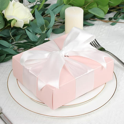 White Satin Ribbon 2 Inch 60 Yards, Versatile Solid Polyester Ribbon for Flower Bouquet, Wedding, Crafts, Gift Wrapping, Baby Shower, DIY Bows and Outdoor Decor