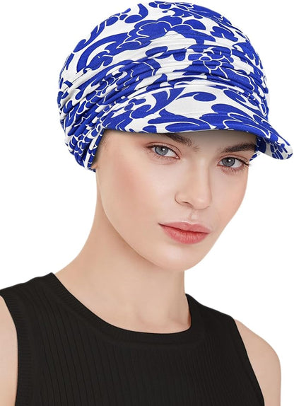 Chemo Headwear Viscose Newsboy Cap for Women Fall and Winter Hats