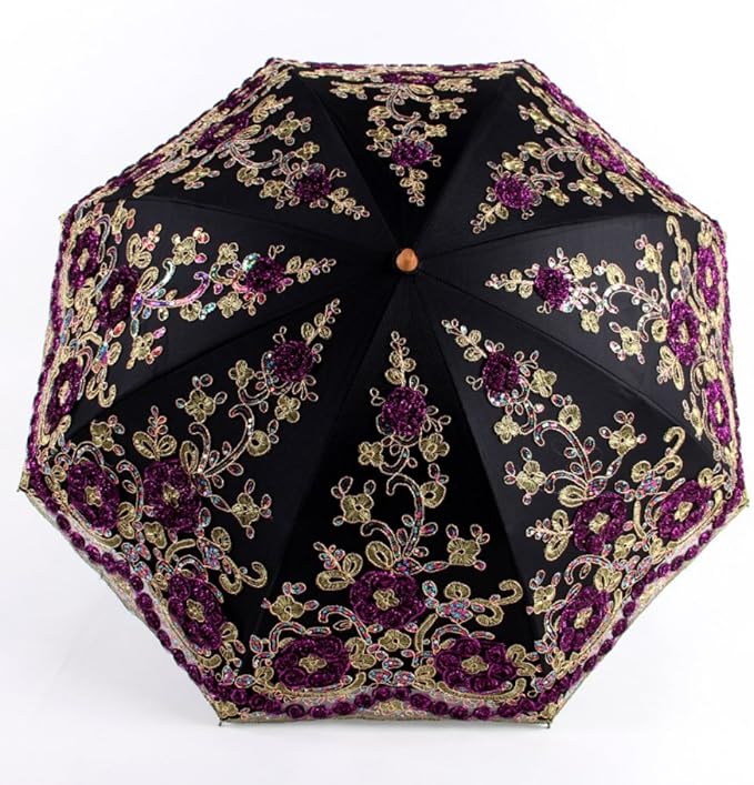 Honeystore Flower Lace Parasols for Wedding Party Lace Bridal Umbrella