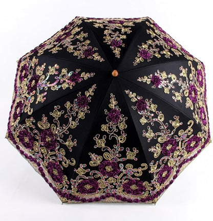 Honeystore Flower Lace Parasols for Wedding Party Lace Bridal Umbrella