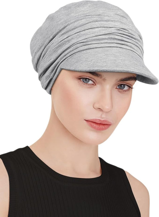 Chemo Headwear Viscose Newsboy Cap for Women Fall and Winter Hats