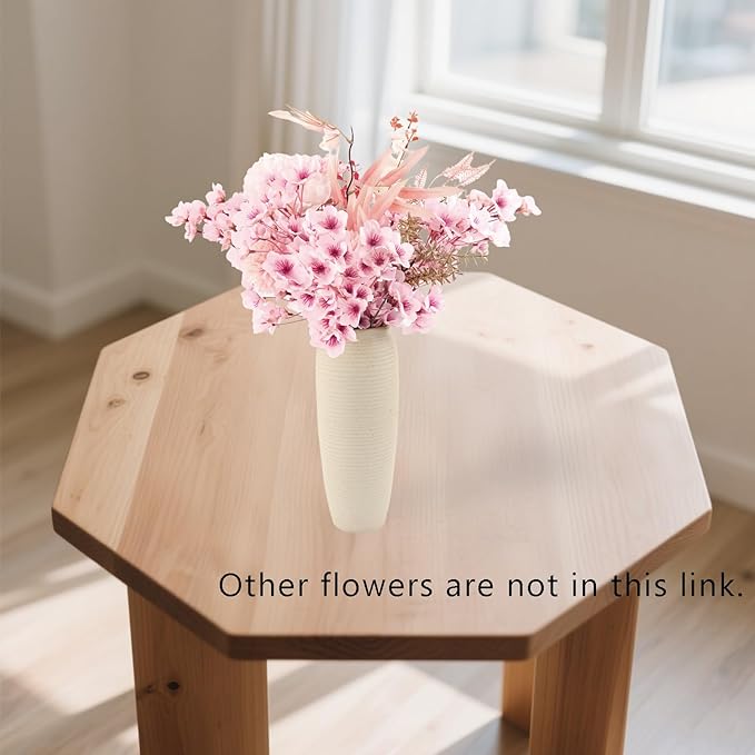 6-Pack 16" Pink Silk Cherry Blossom Branches Flores artificiales para decoracion for Spring Decor Japanese Garden Weddings Home Bedroom Table Centerpieces & Party Decor