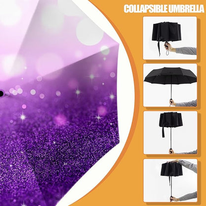 Small Compact Travel Automatic Folding Umbrella for Women, Portable Lightweight, Rain, Wind, UV Sun Shade