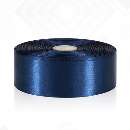 Navy Blue Ribbon 1-1/2 Inch x 60 Yards, Navy Satin Ribbon for Hair, Gift Wrapping, Flower Bouquet, Crafts, Baby Shower, Wedding and Festival Decor