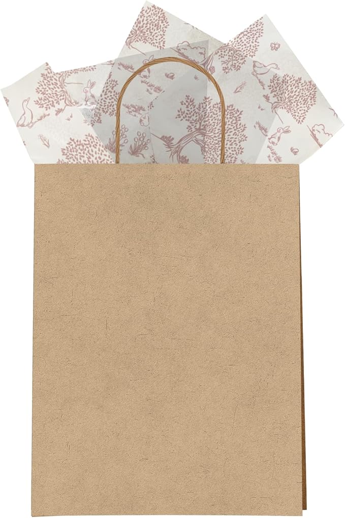 Pro Supply Global Pink Toile Printed Tissue Paper for Valentine's Day Gift Bags or Boxes and Wrapping - Bulk Decorative Art Tissue Paper for Packaging and Gifting | 24 Sheets 20" x 30"