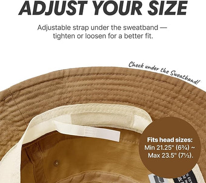 Hot Summer Bucket Hat - Trendy Cotton Sun Hat for Beach, Golf, Fishing - Fun Outdoor Vacation Boonie for Men and Women