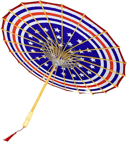 33" Handmade Oiled Parasol Bamboo Silk Umbrella Chinese Japanese Art Classical Dance Umbrella Plum Blossom for Wedding Parties Photography Costumes Cosplay Decoration and Other Events