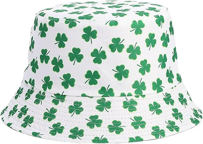 Mashiaoyi Unisex Print Double-Side-Wear Reversible Bucket Hat